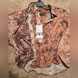 NWT Zara s Floral Women's Top